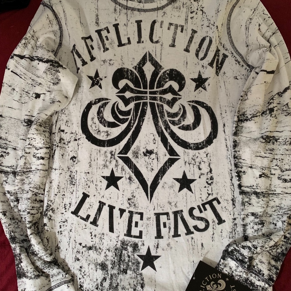 Men’s AFFLICTION XL long sleeve thermal tee